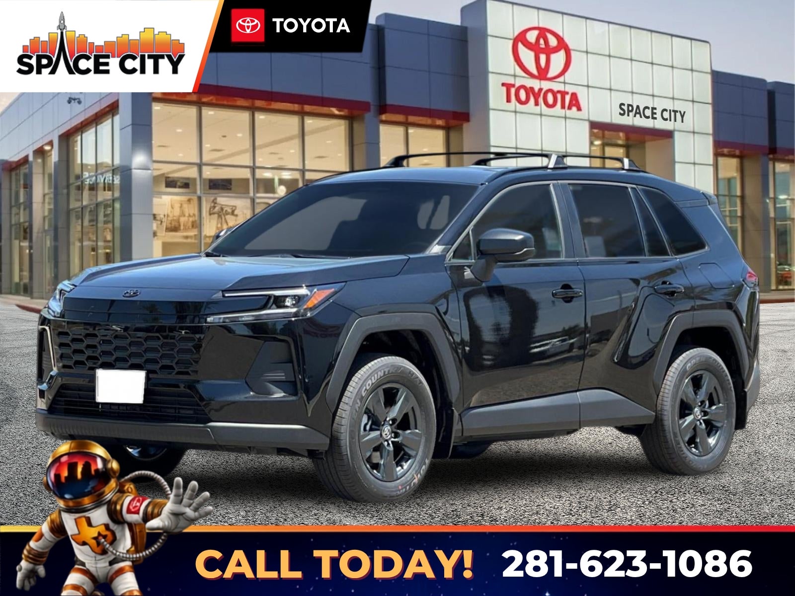 Midnight Black Metallic 2026 Toyota RAV4 SUV / Crossover Front-Wheel Drive Continuously Variable Transmission