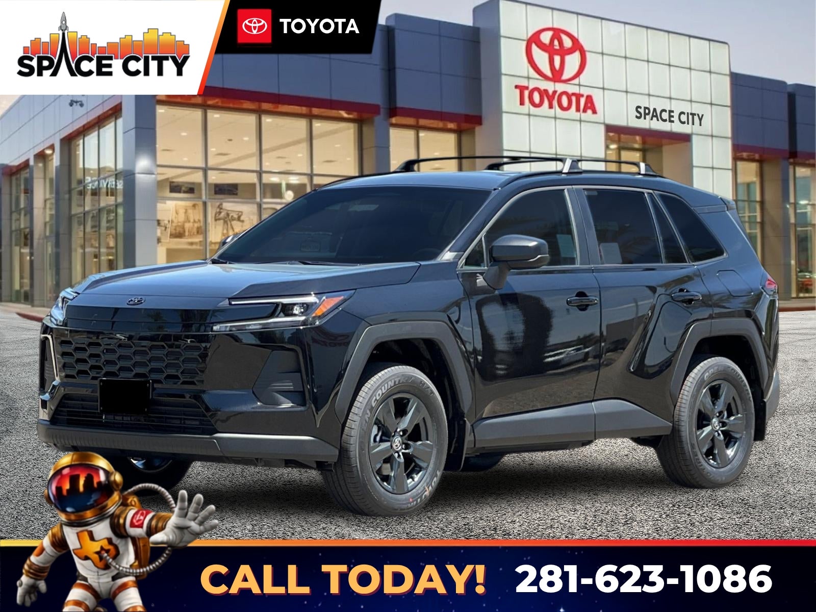Midnight Black Metallic 2026 Toyota RAV4 SUV / Crossover Front-Wheel Drive Continuously Variable Transmission