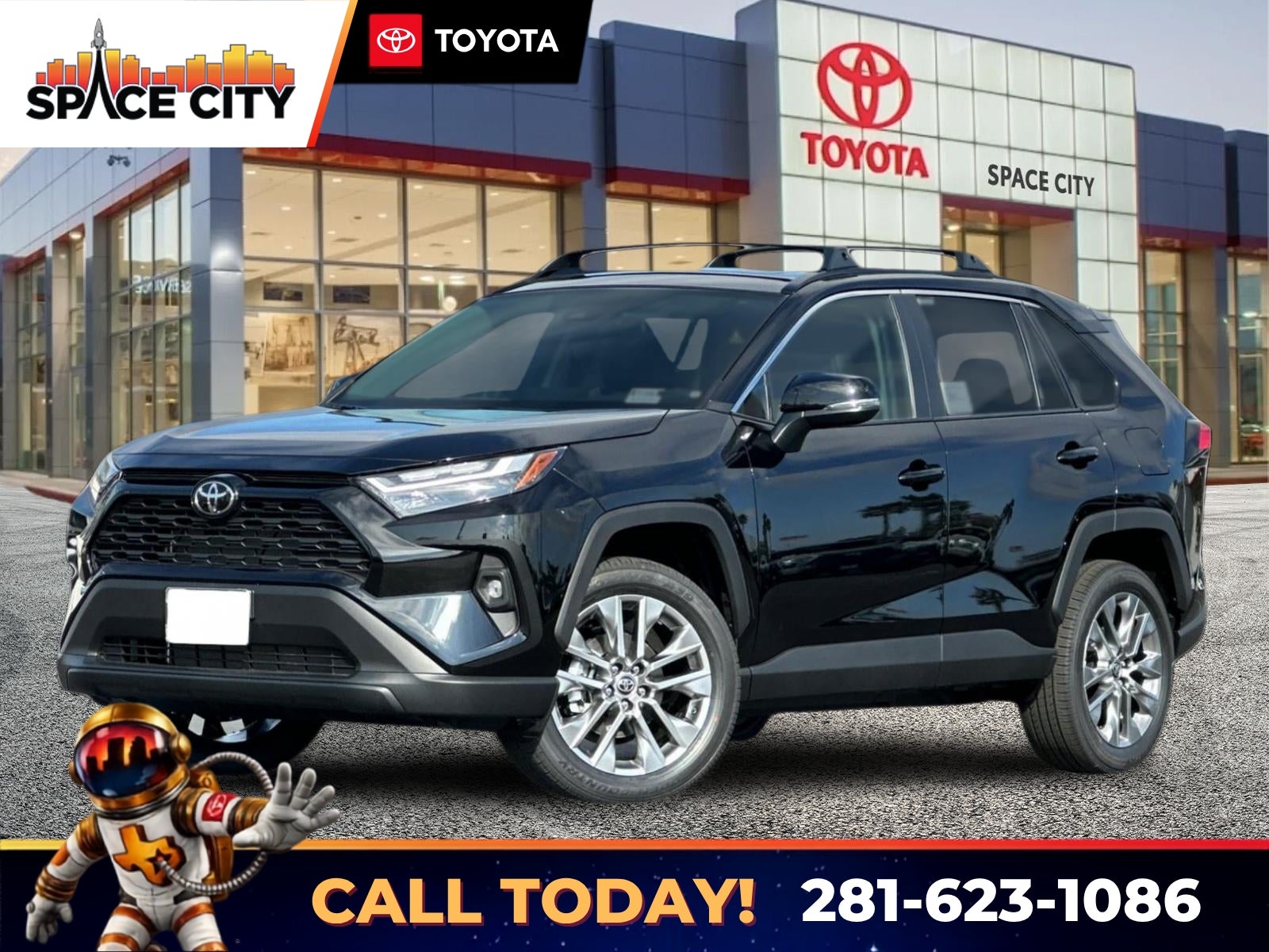 Midnight Black Metallic 2025 Toyota RAV4 SUV / Crossover Front-Wheel Drive 8-Speed Automatic