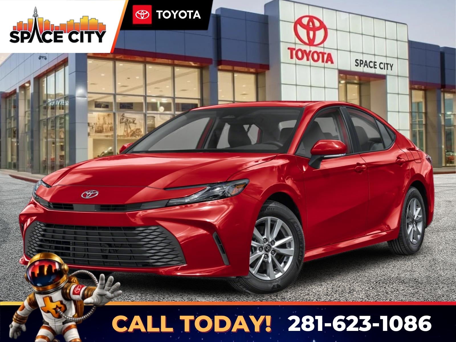 Blue 2026 Toyota Camry Sedan Front-Wheel Drive Continuously Variable Transmission