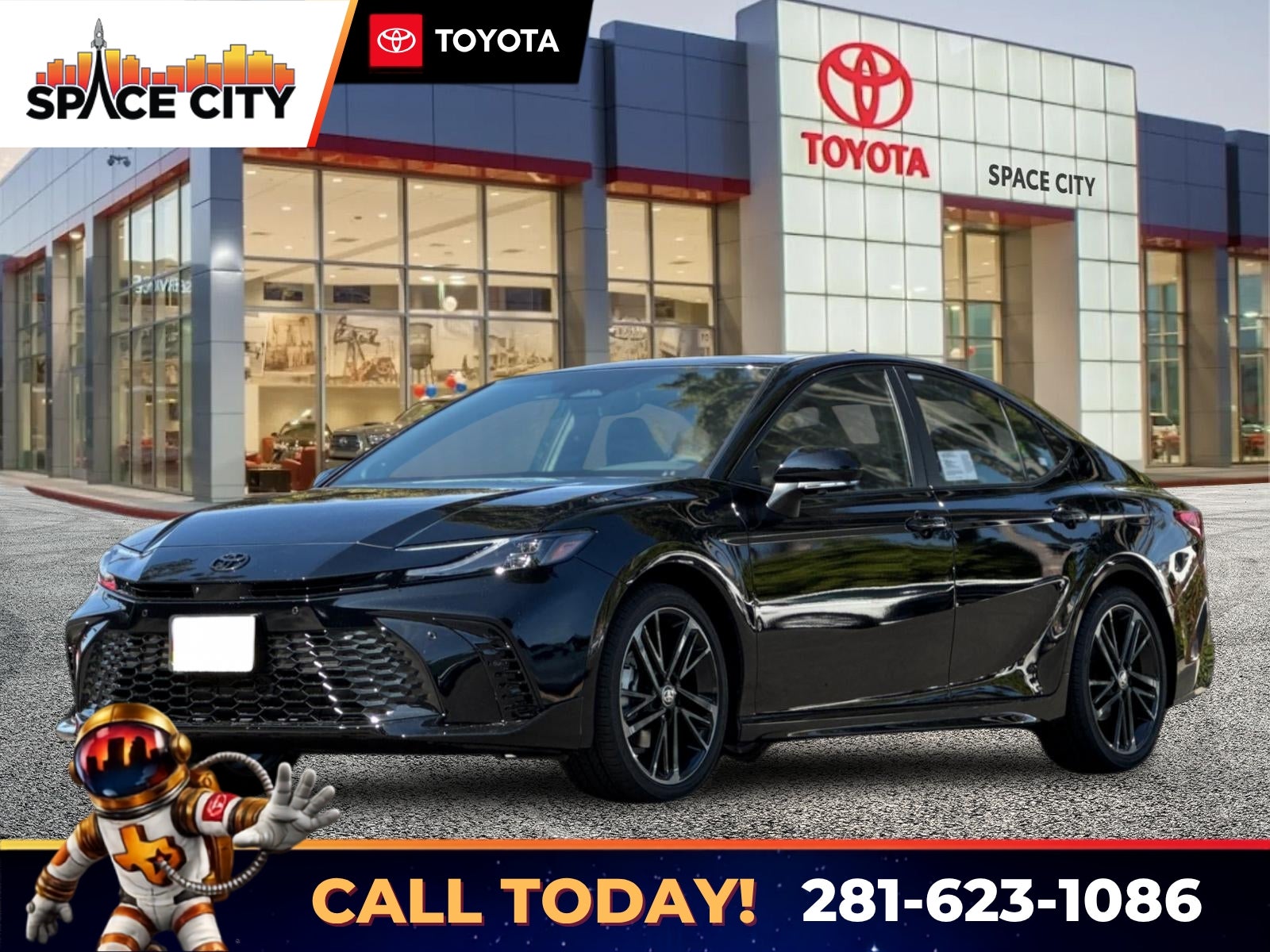 Midnight Black Metallic 2026 Toyota Camry Sedan Front-Wheel Drive Continuously Variable Transmission