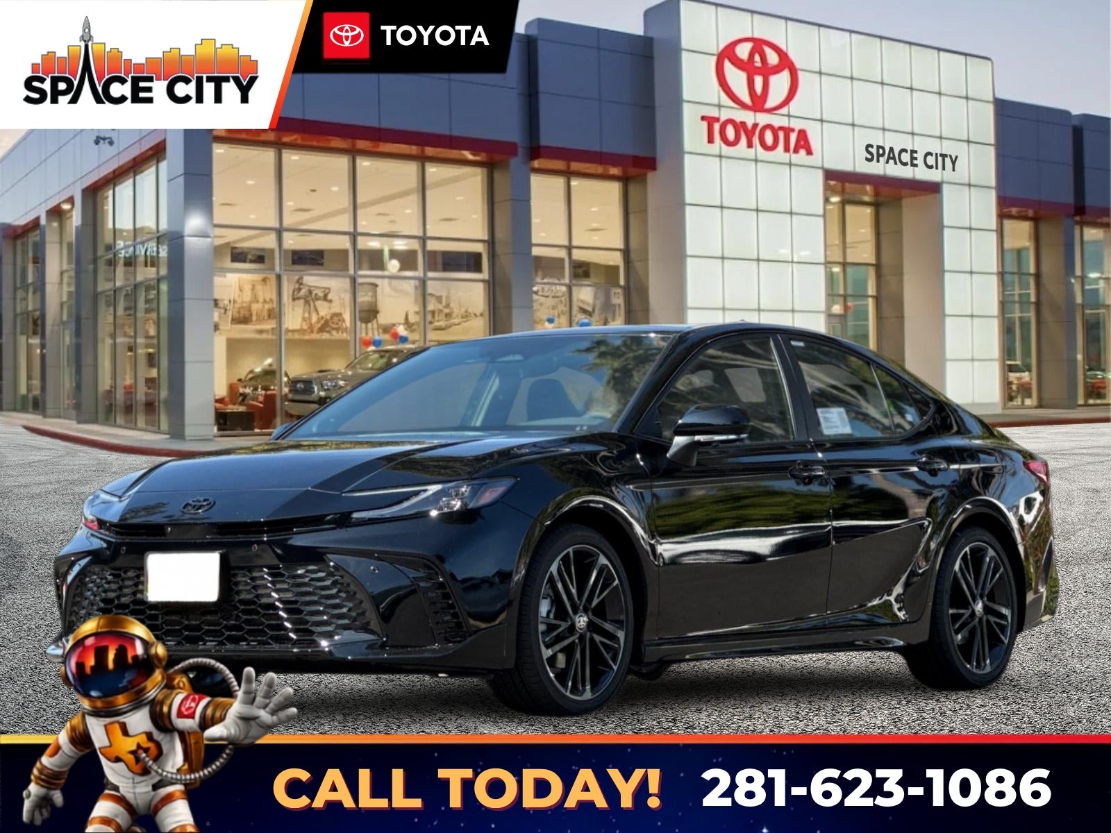 Midnight Black Metallic 2026 Toyota Camry Sedan Front-Wheel Drive Continuously Variable Transmission