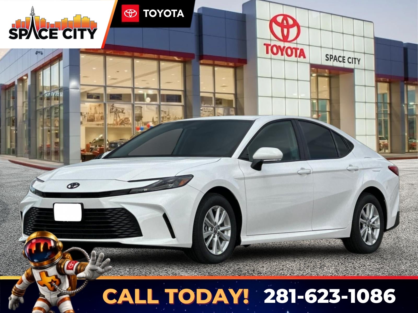 White 2026 Toyota Camry Sedan Front-Wheel Drive Continuously Variable Transmission