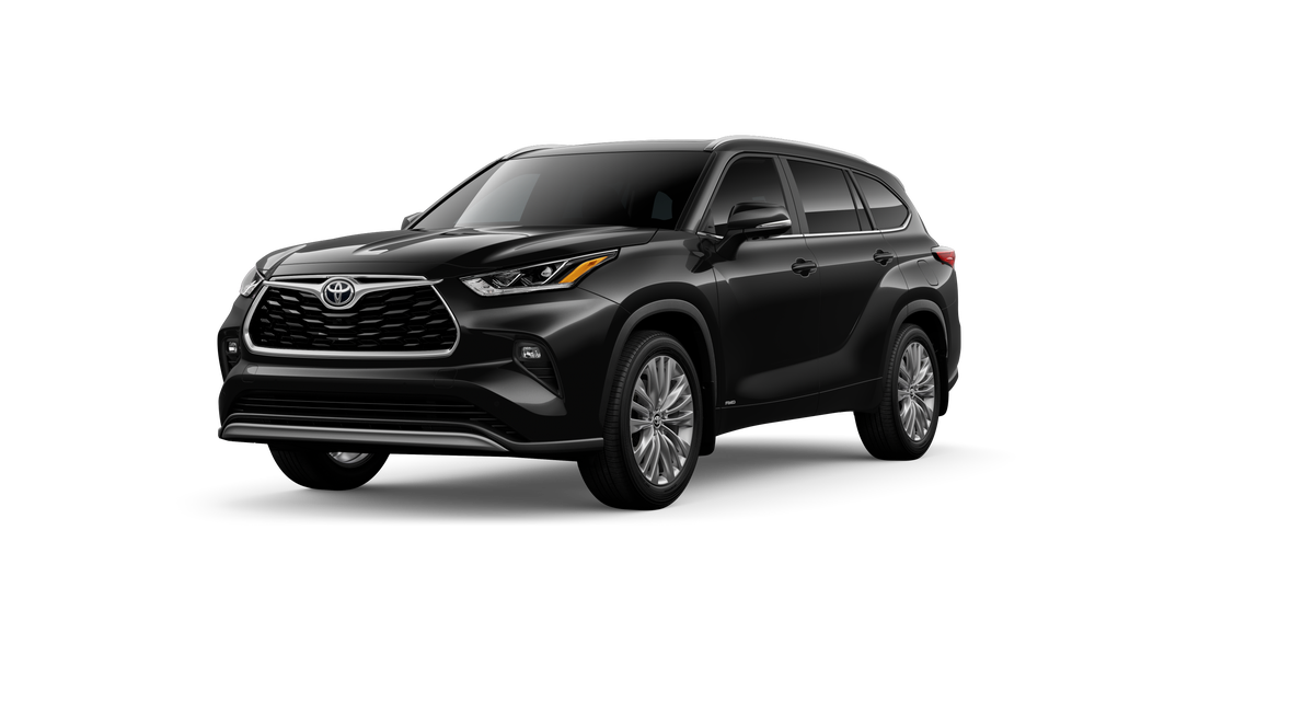 Midnight Black Metallic 2026 Toyota Highlander Hybrid SUV / Crossover All-Wheel Drive Continuously Variable Transmission