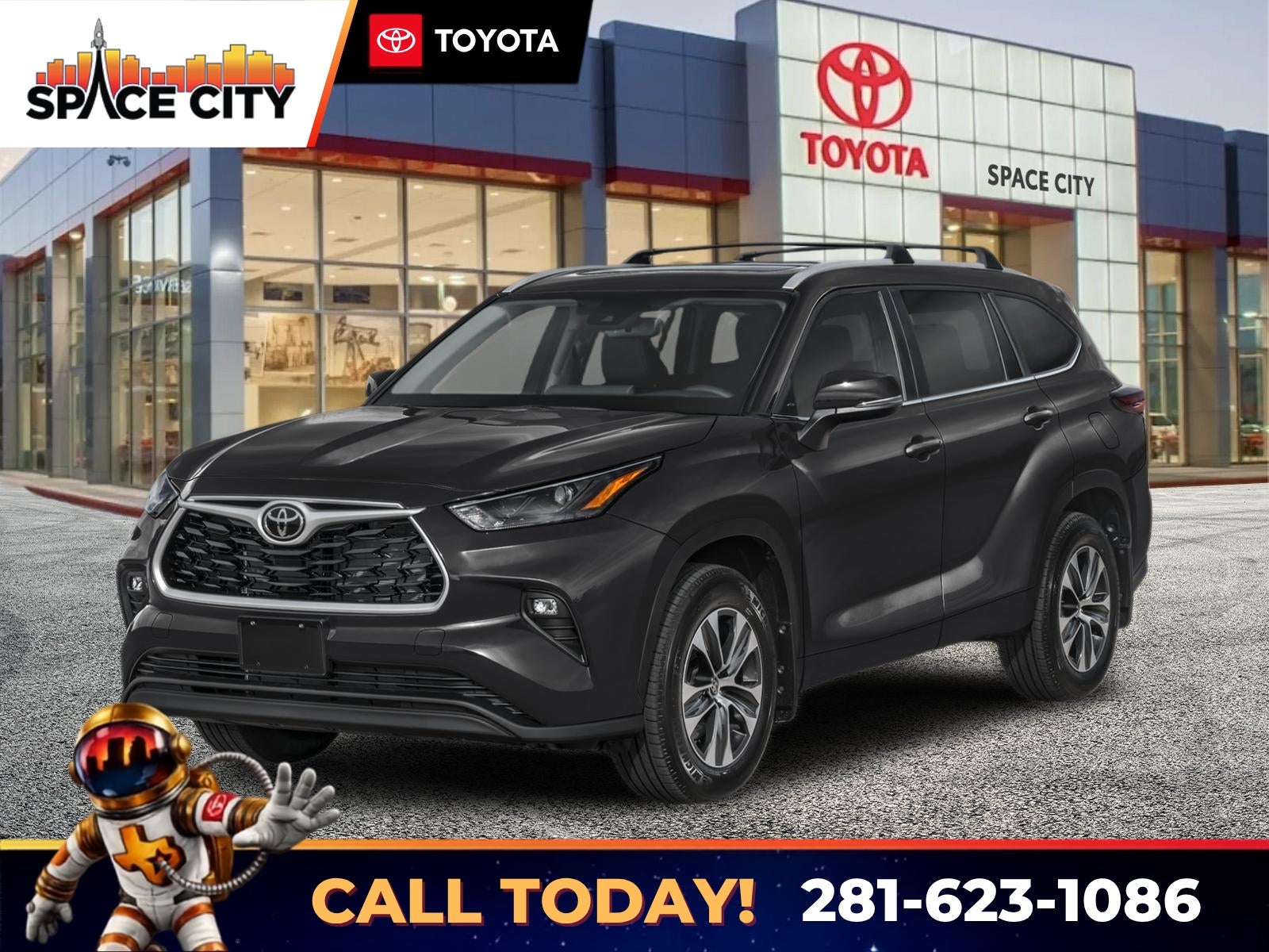 Midnight Black Metallic 2026 Toyota Highlander SUV / Crossover All-Wheel Drive 8-Speed Automatic