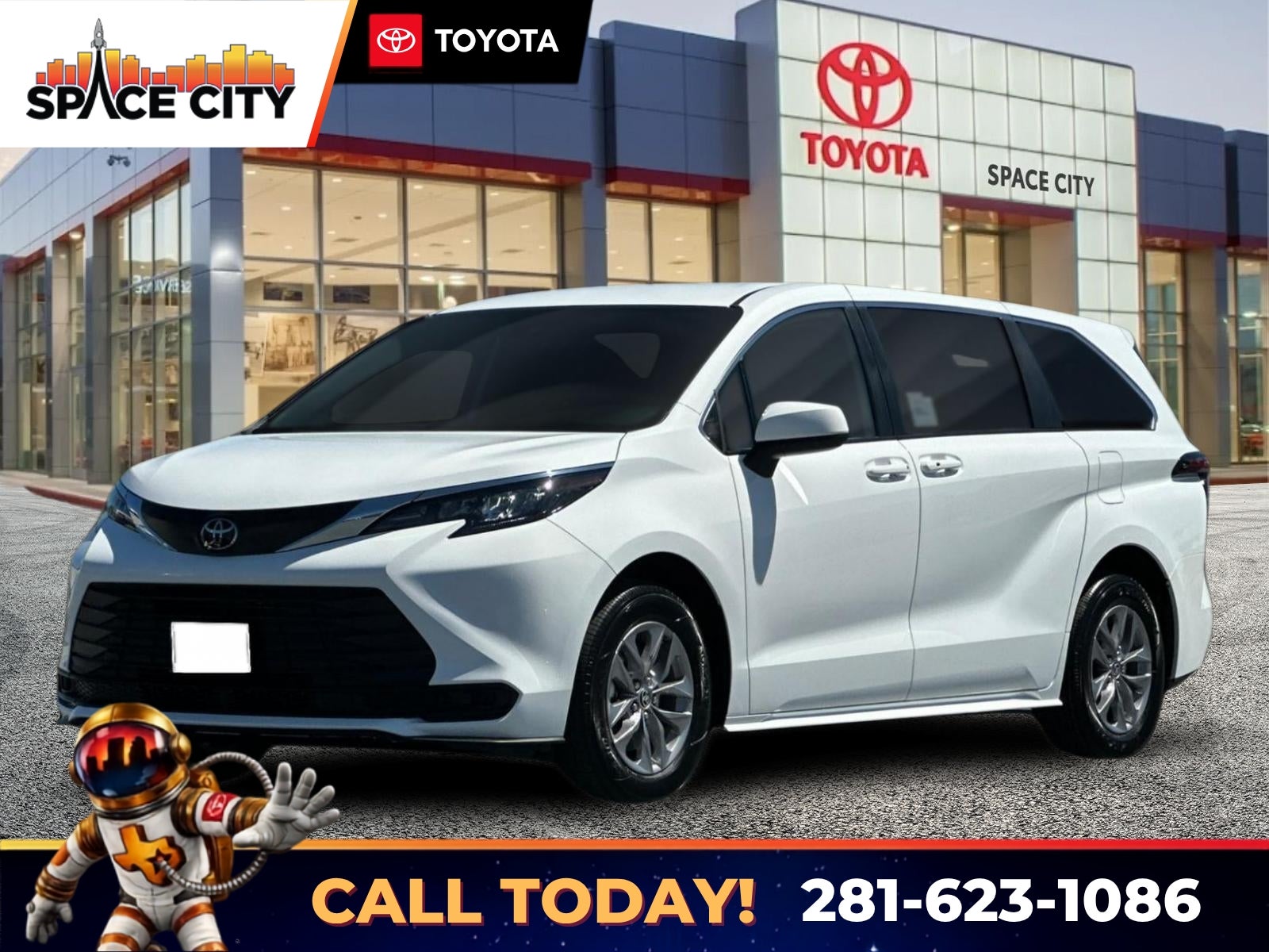 Ice 2026 Toyota Sienna Minivan Front-Wheel Drive Continuously Variable Transmission
