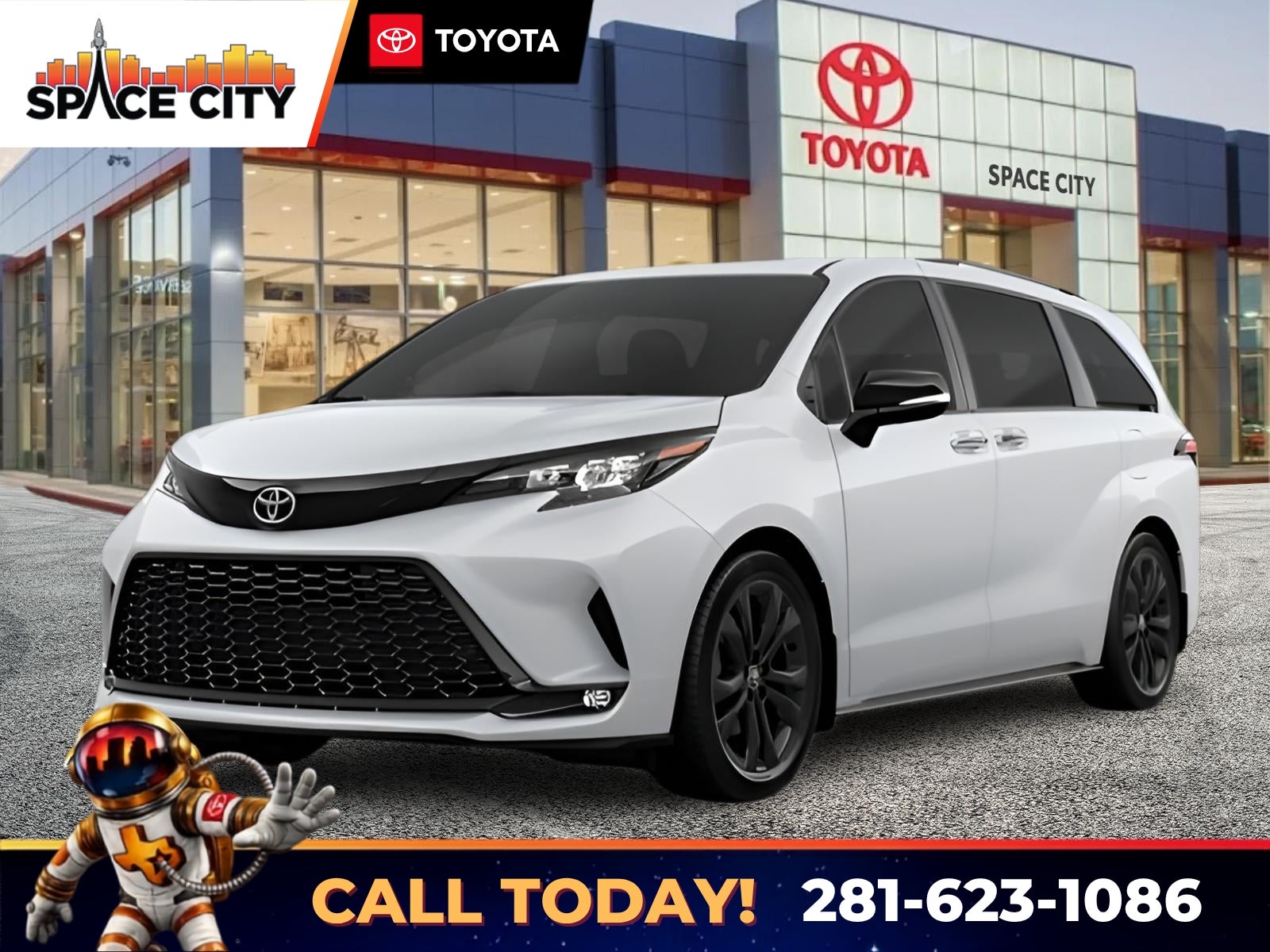 Ice 2026 Toyota Sienna Minivan Front-Wheel Drive Continuously Variable Transmission