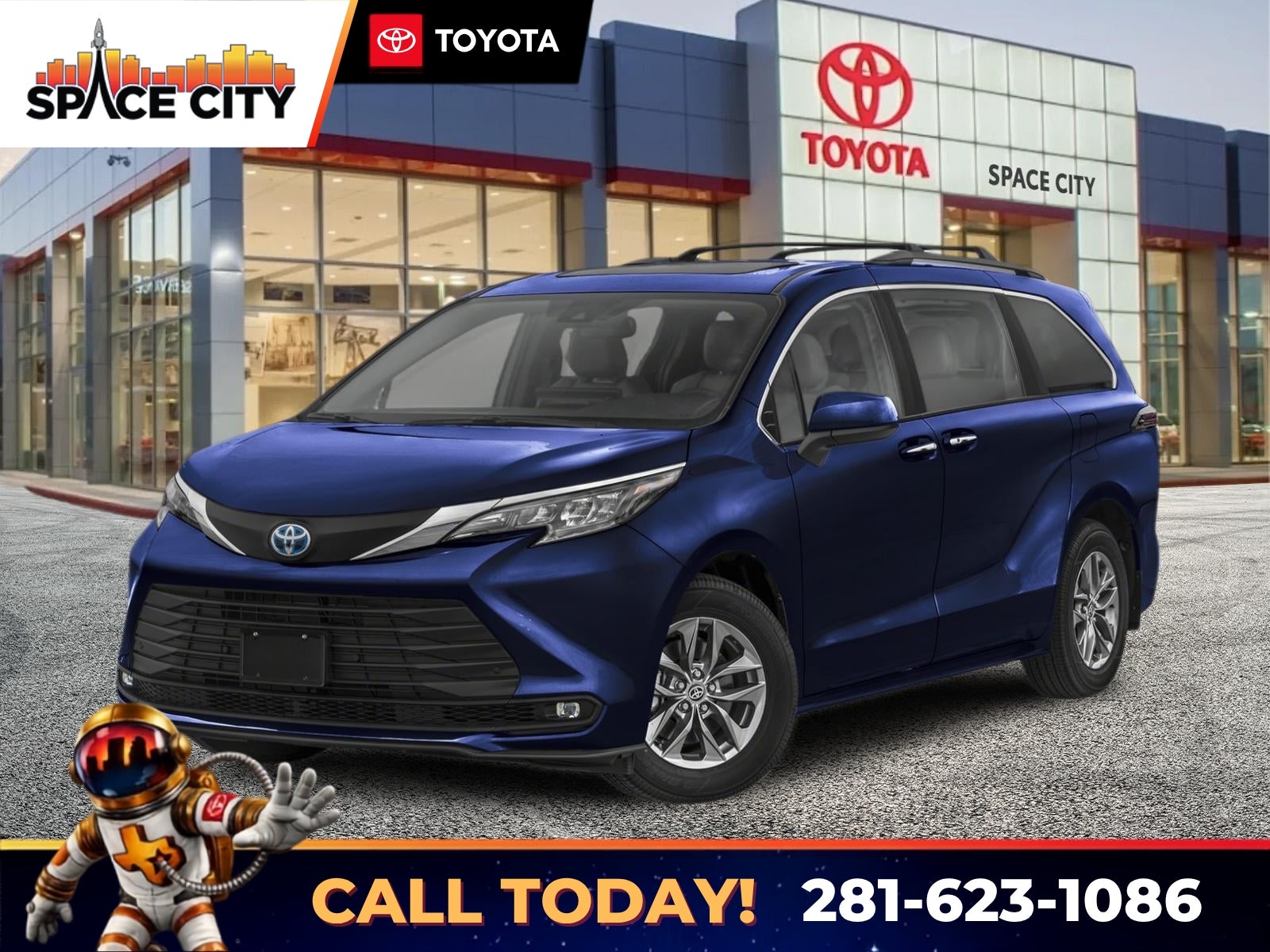 Blueprint 2025 Toyota Sienna Minivan Front-Wheel Drive Continuously Variable Transmission