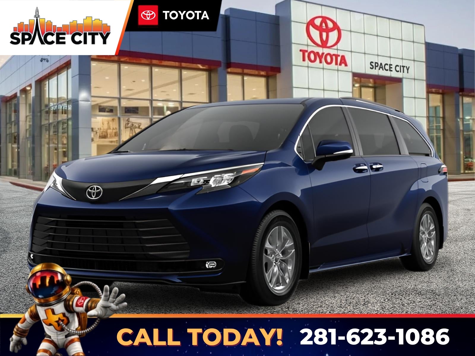 Blueprint 2026 Toyota Sienna Minivan Front-Wheel Drive Continuously Variable Transmission