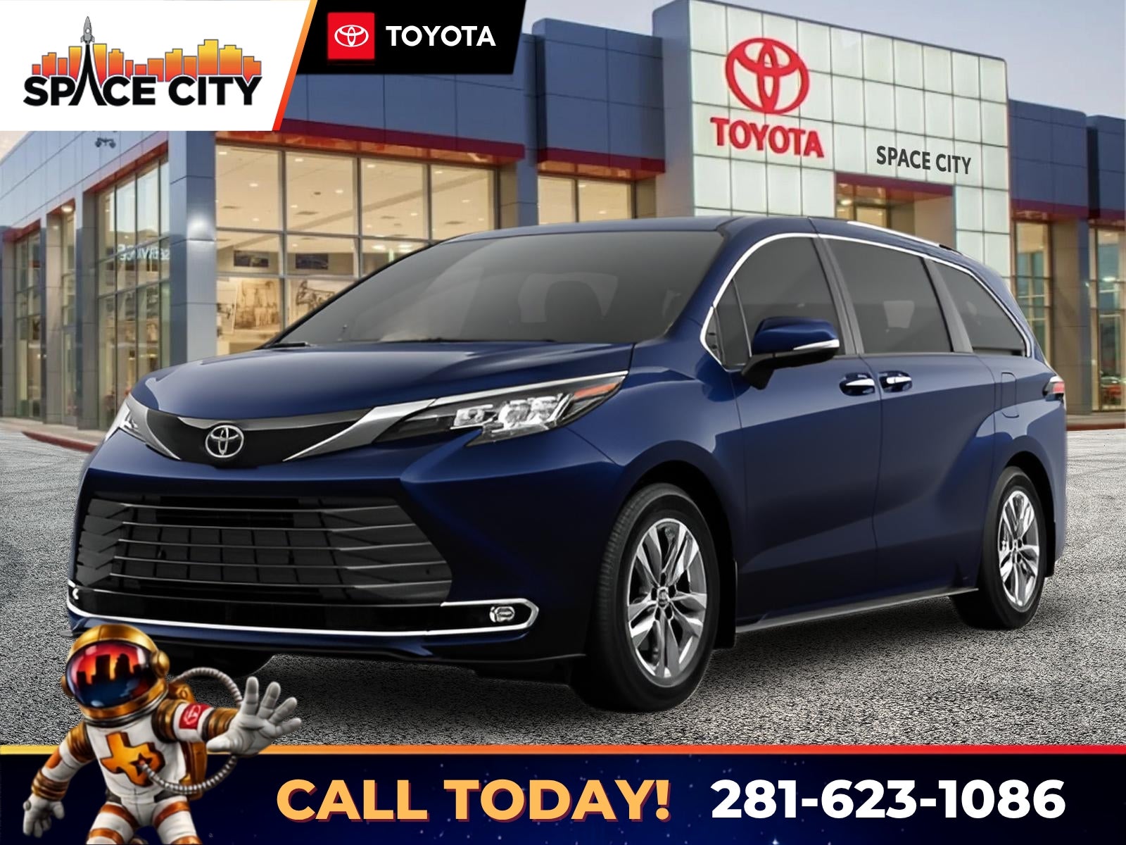 Blueprint 2026 Toyota Sienna Minivan Front-Wheel Drive Continuously Variable Transmission