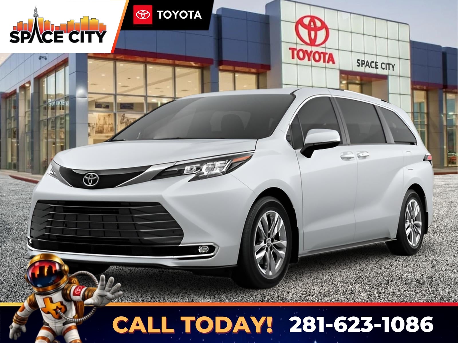 Wind Chill Pearl* 2026 Toyota Sienna Minivan Front-Wheel Drive Continuously Variable Transmission