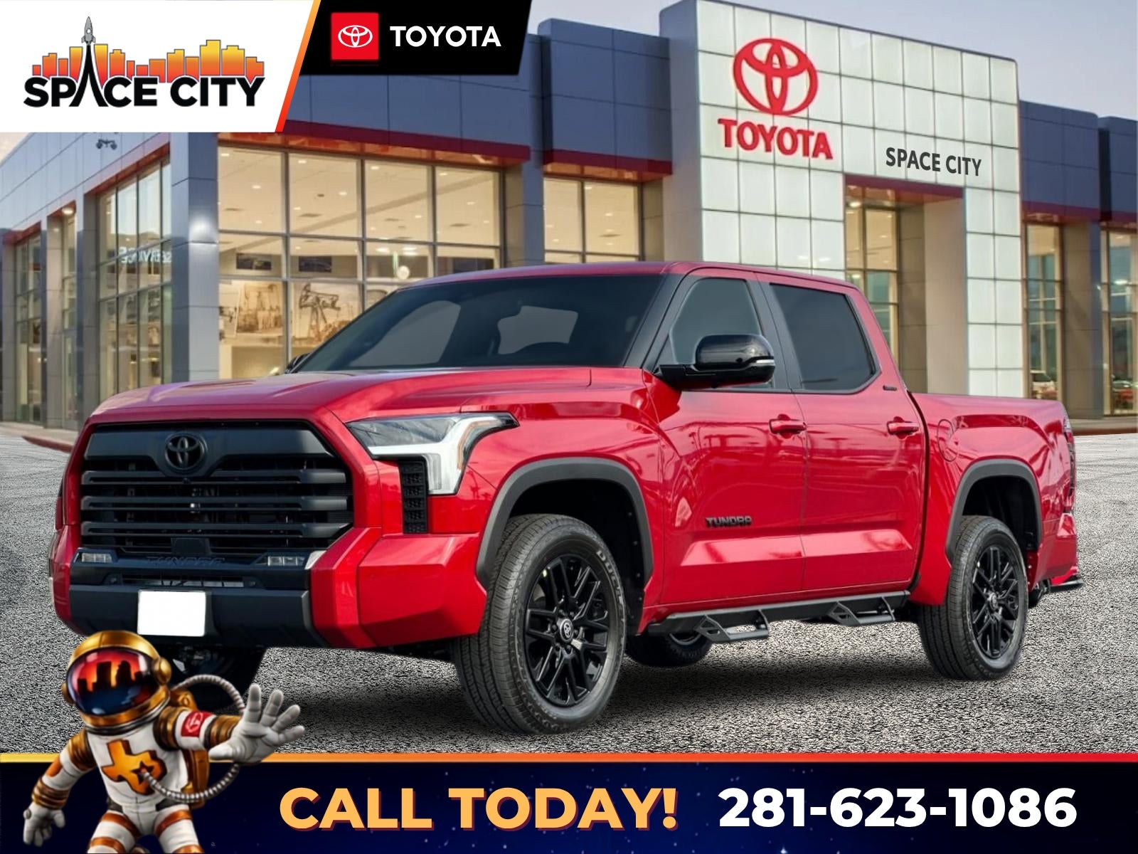 Supersonic Red 2026 Toyota Tundra Pickup Truck Four-Wheel Drive Automatic