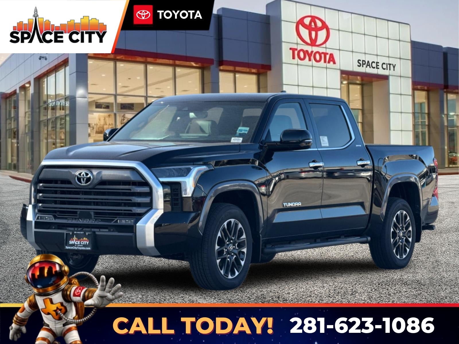 Midnight Black Metallic 2026 Toyota Tundra Pickup Truck Four-Wheel Drive Automatic