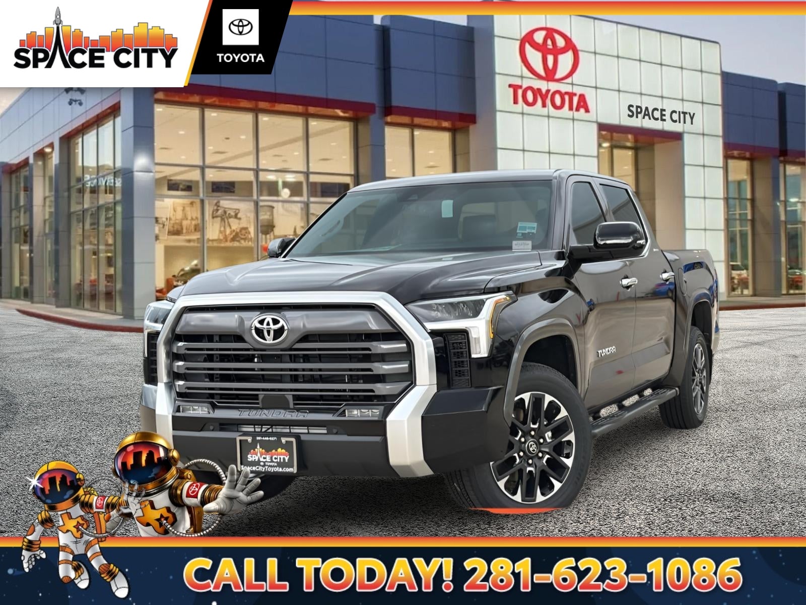 Midnight Black Metallic 2026 Toyota Tundra Pickup Truck Four-Wheel Drive Automatic