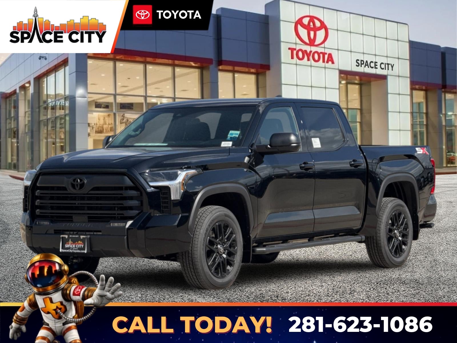 Midnight Black Metallic 2026 Toyota Tundra Pickup Truck Four-Wheel Drive Automatic