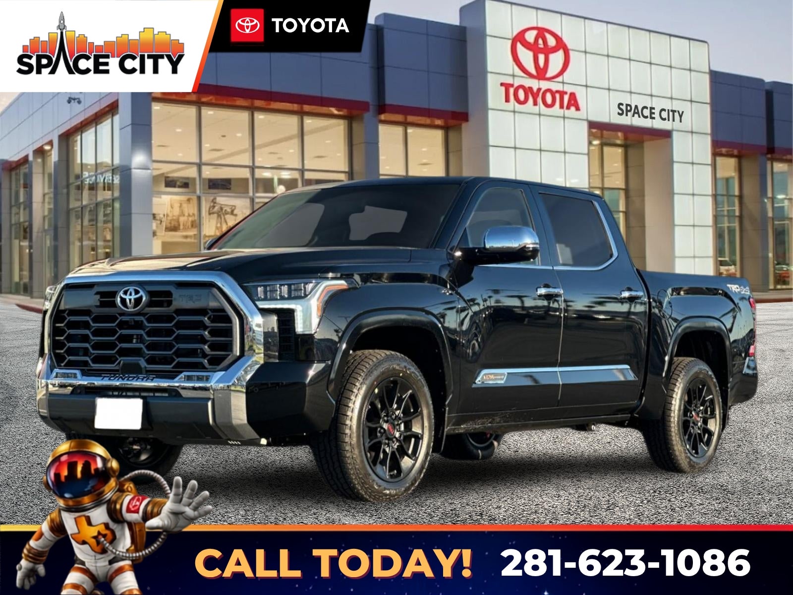 Midnight Black Metallic 2026 Toyota Tundra Pickup Truck Four-Wheel Drive Automatic