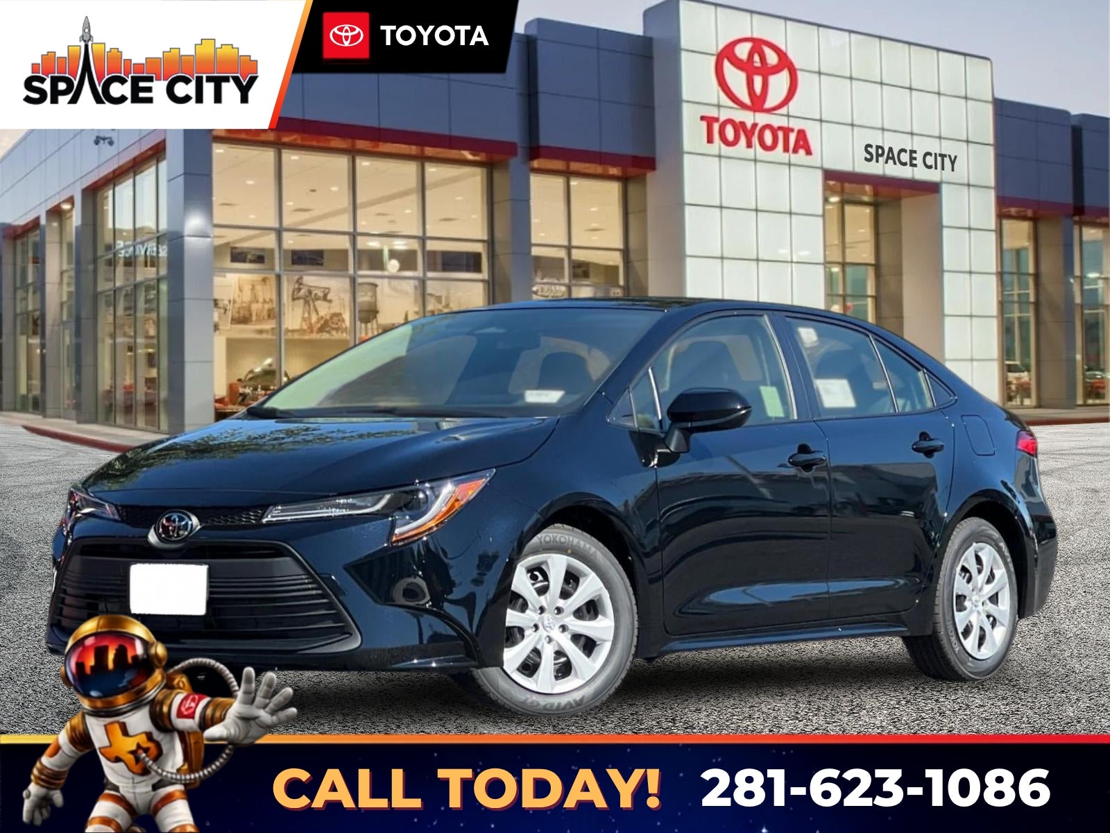 Black 2026 Toyota Corolla Sedan Front-Wheel Drive Continuously Variable Transmission