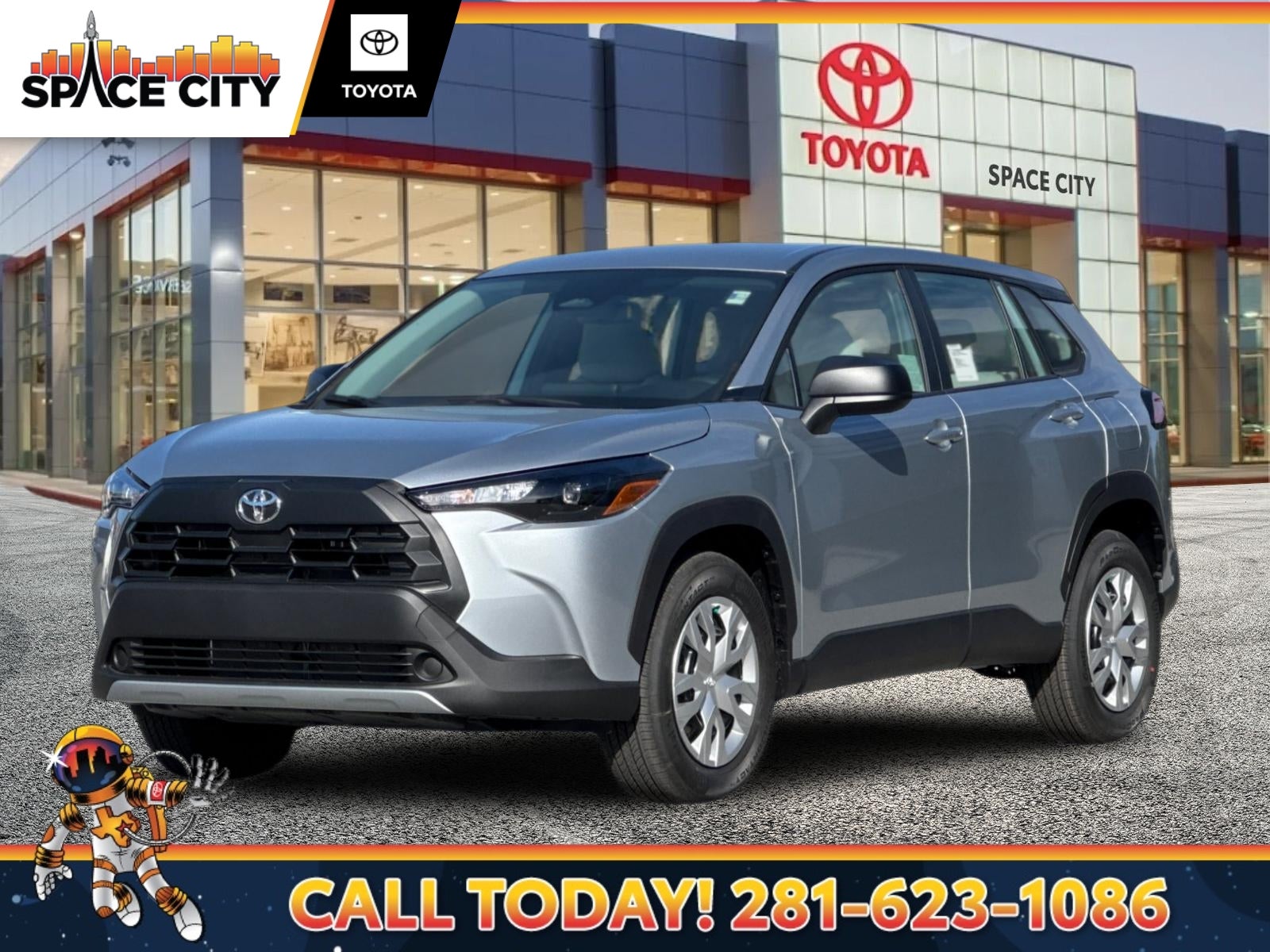 Silver 2026 Toyota Corolla Cross SUV / Crossover Front-Wheel Drive Continuously Variable Transmission