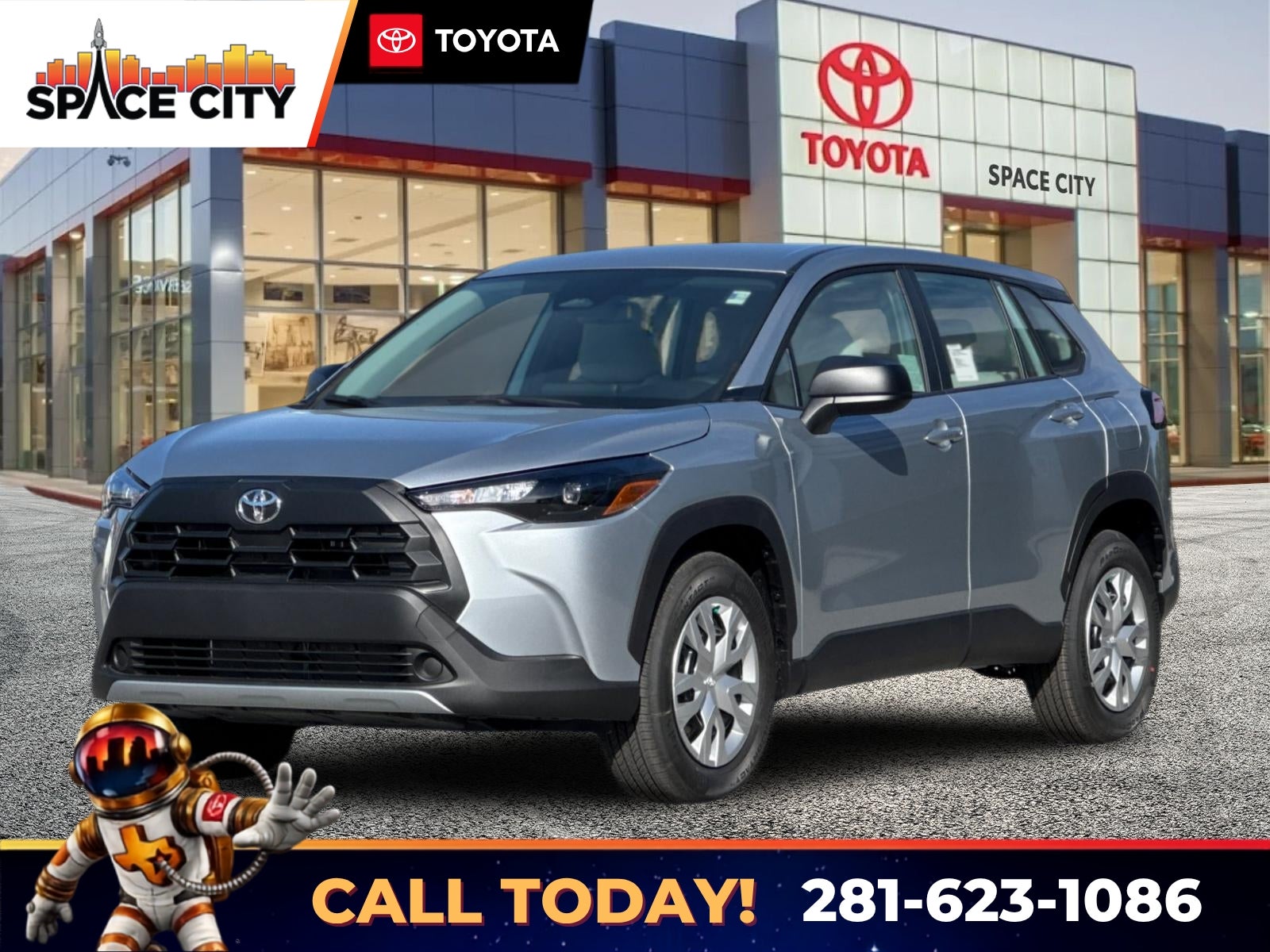 Silver 2026 Toyota Corolla Cross SUV / Crossover Front-Wheel Drive Continuously Variable Transmission