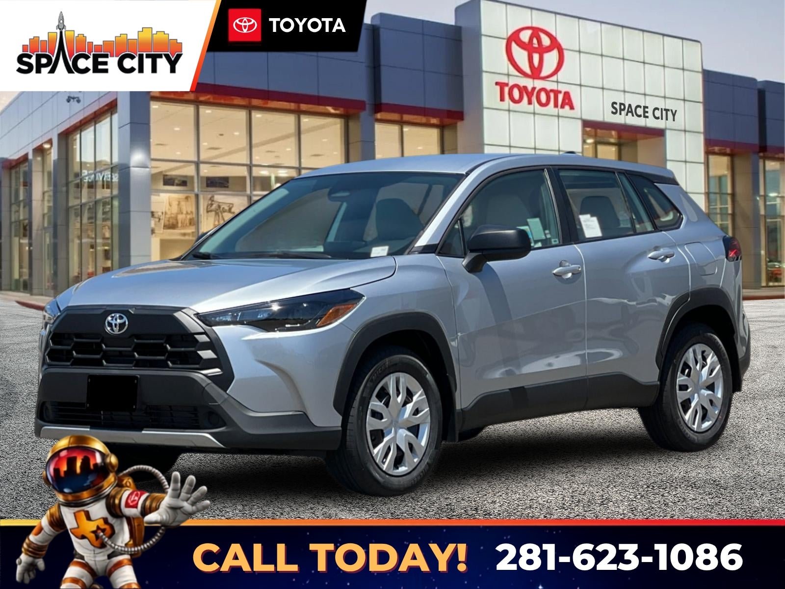 Silver 2026 Toyota Corolla Cross SUV / Crossover Front-Wheel Drive Continuously Variable Transmission