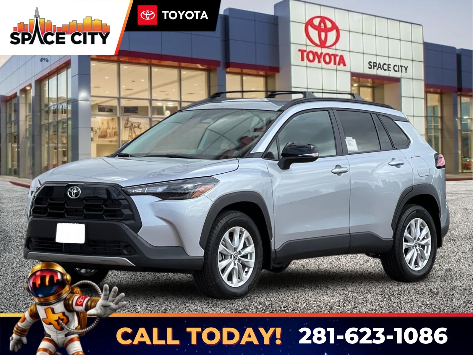 Silver 2026 Toyota Corolla Cross SUV / Crossover Front-Wheel Drive Continuously Variable Transmission