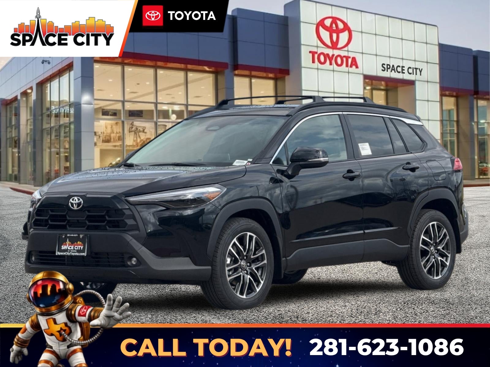 Jet Black 2026 Toyota Corolla Cross SUV / Crossover Front-Wheel Drive Continuously Variable Transmission
