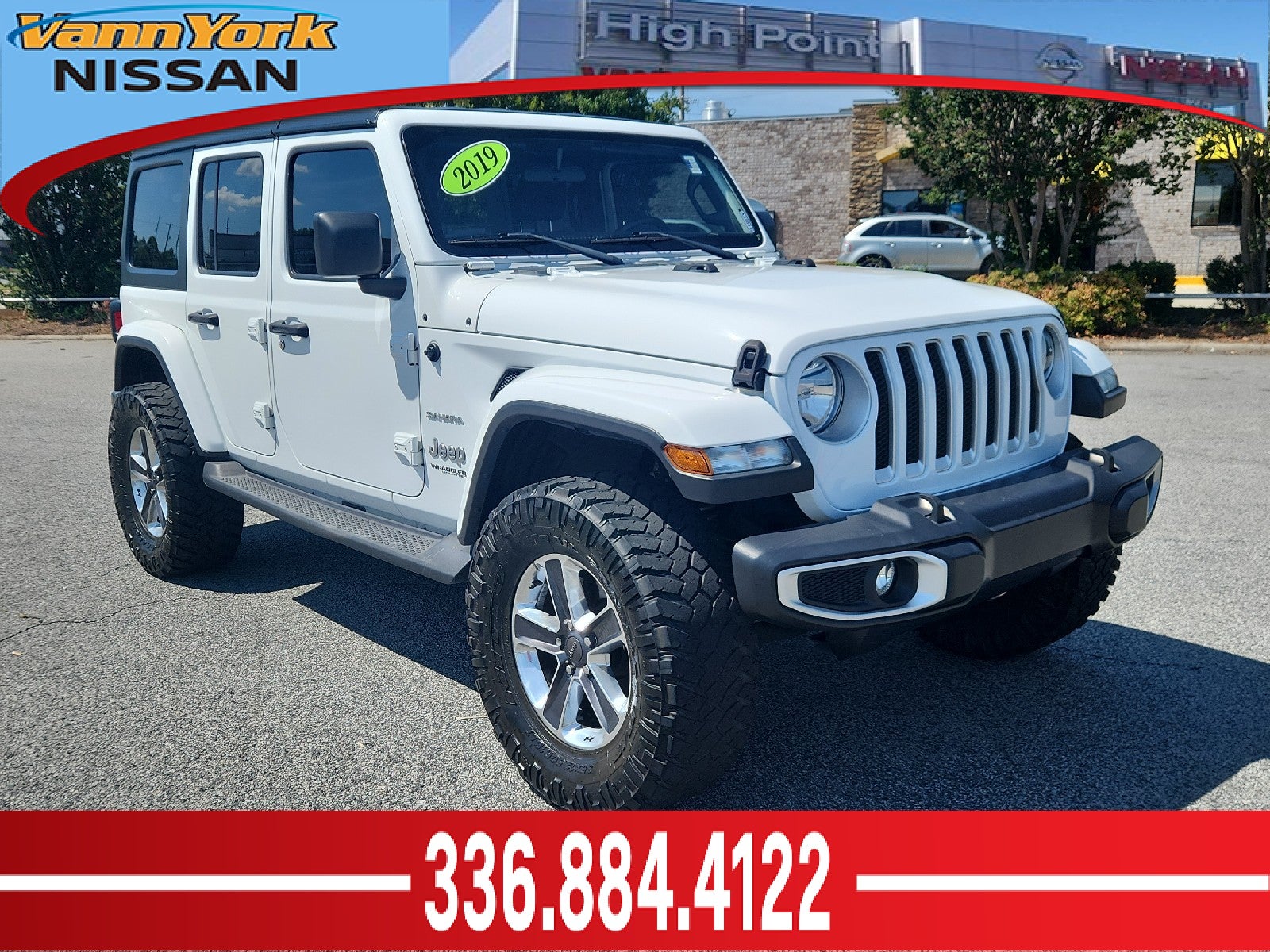 Bright White Clearcoat 2019 Jeep Wrangler SUV / Crossover Four-Wheel Drive Automatic