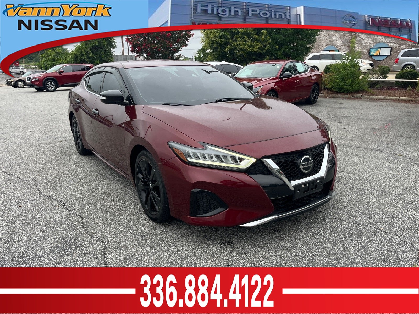 Carnelian Red Tintcoat 2021 Nissan Maxima Sedan Front-Wheel Drive Automatic