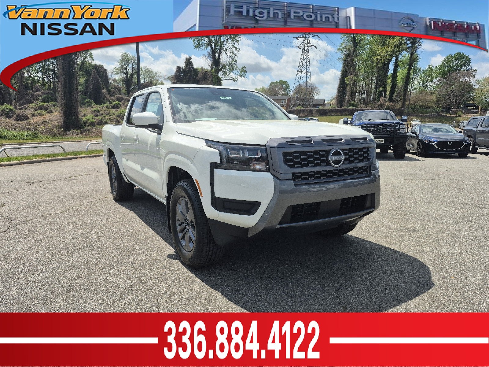 Glacier White 2026 Nissan Frontier Pickup Truck 4X2 Automatic