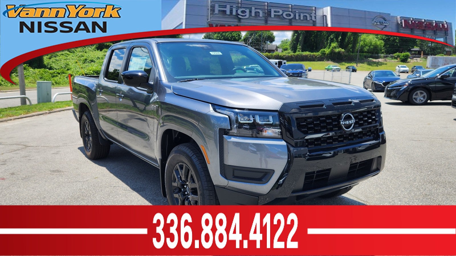 Gray (Gun Metallic) 2026 Nissan Frontier Pickup Truck 4X2 Automatic