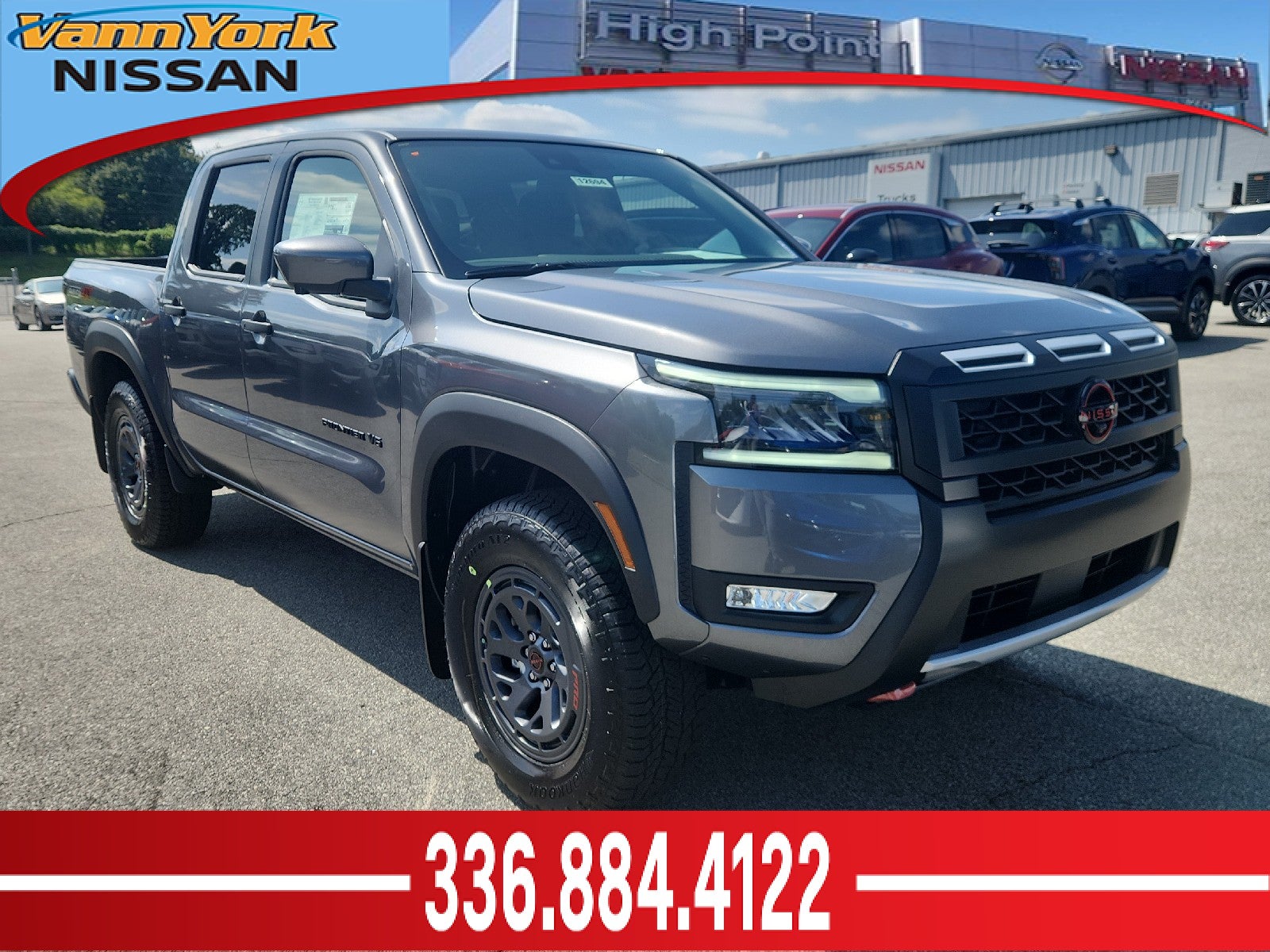Gray (Gun Metallic) 2027 Nissan Frontier Pickup Truck Four-Wheel Drive Automatic