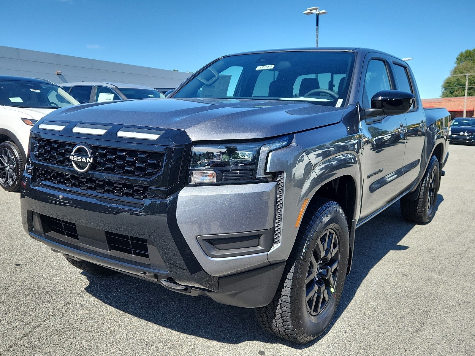 Gray (Gun Metallic) 2027 Nissan Frontier Pickup Truck Four-Wheel Drive Automatic