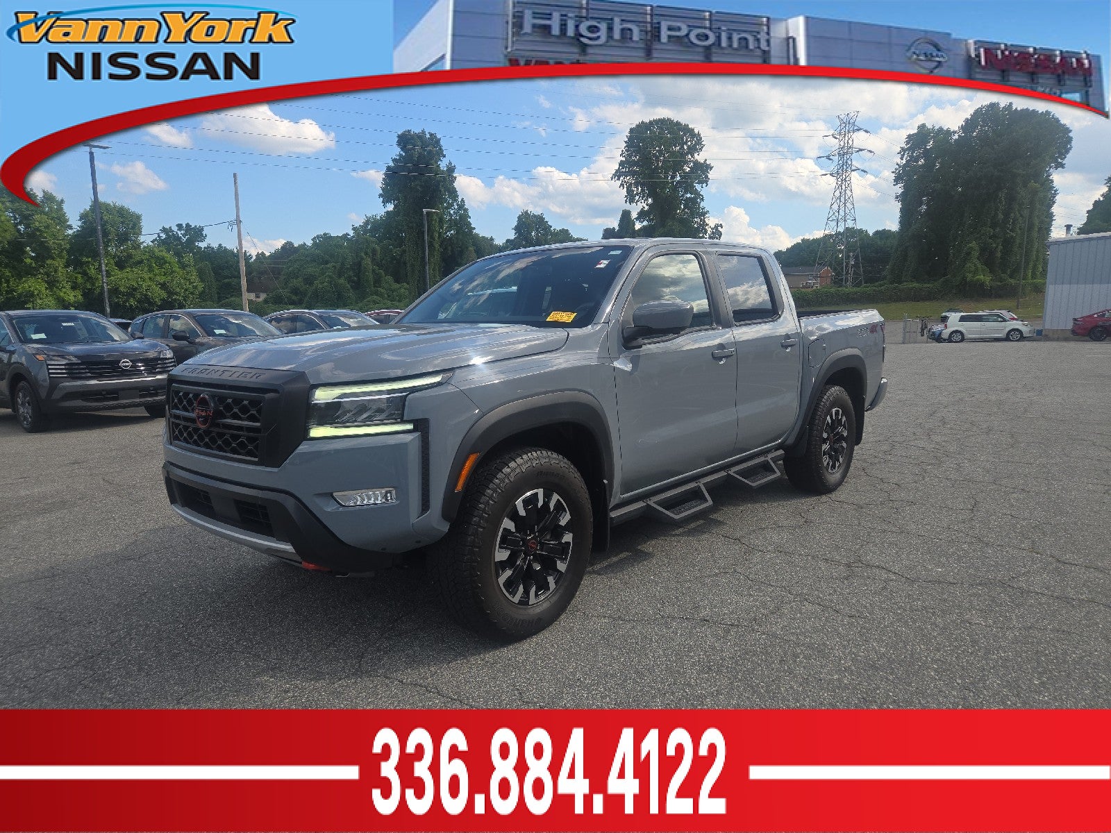 Gray (Gun Metallic) 2024 Nissan Frontier Pickup Truck Four-Wheel Drive Automatic