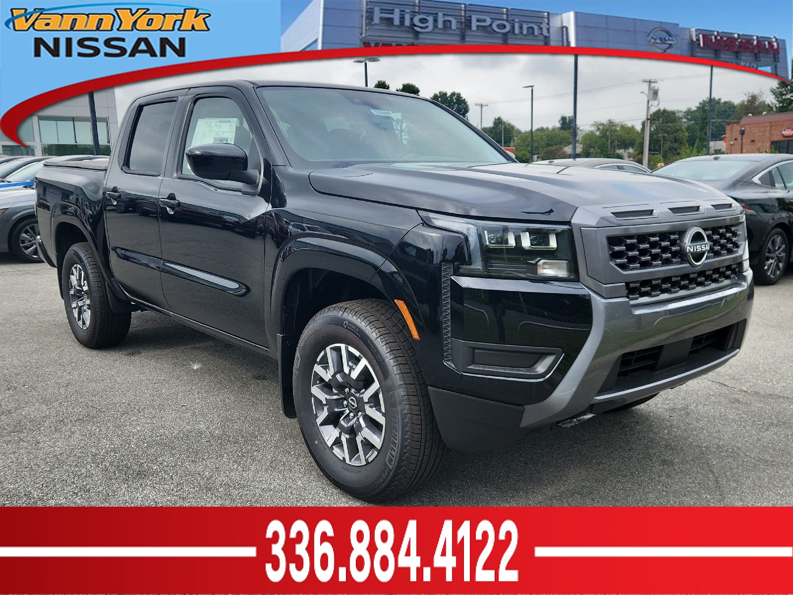 Super Black 2026 Nissan Frontier Pickup Truck Four-Wheel Drive Automatic