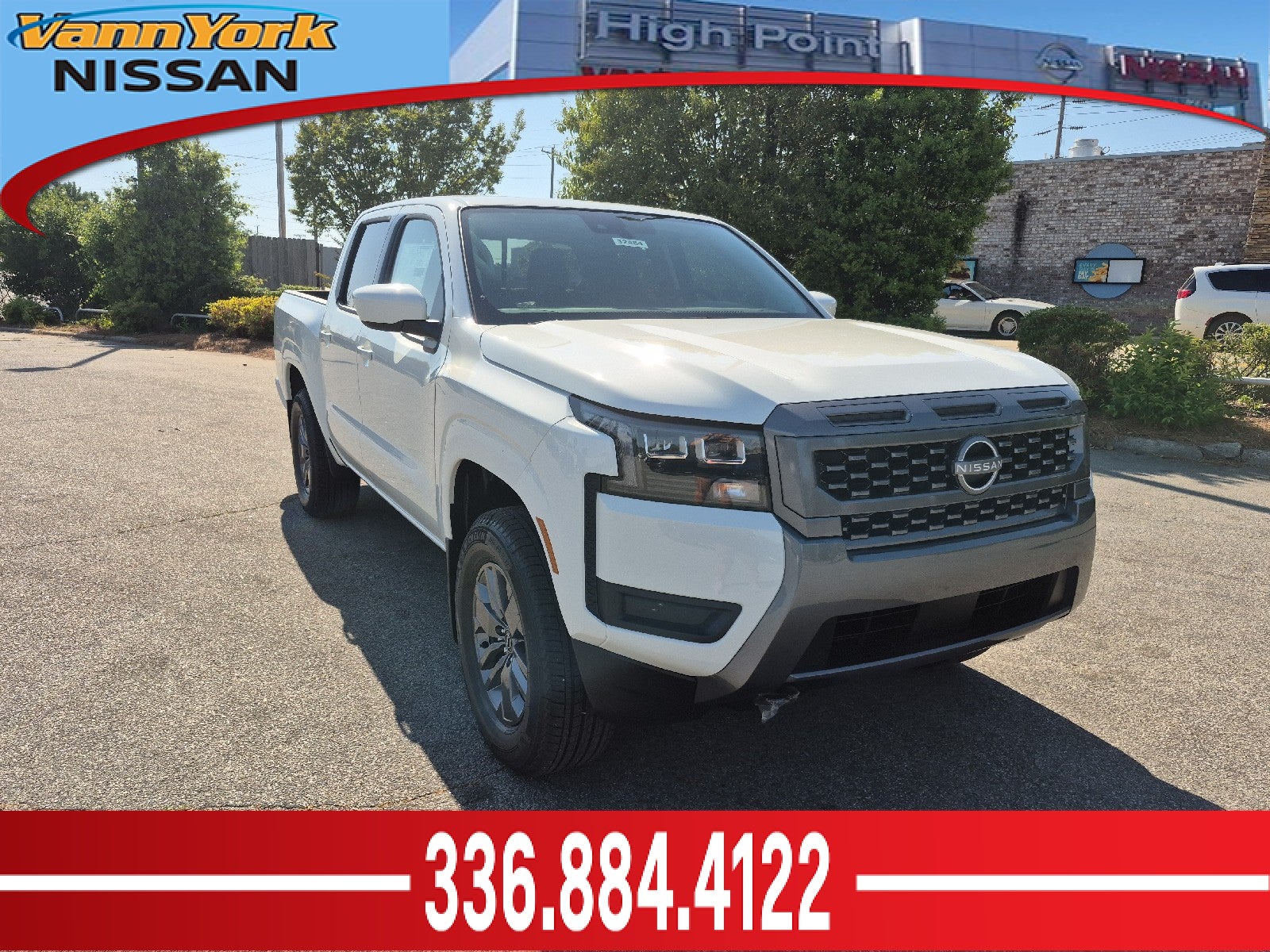 Glacier White 2026 Nissan Frontier Pickup Truck Four-Wheel Drive Automatic