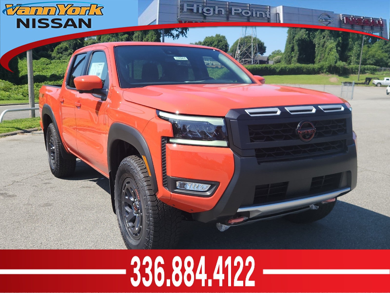 Afterburn Orange 2026 Nissan Frontier Pickup Truck Four-Wheel Drive Automatic