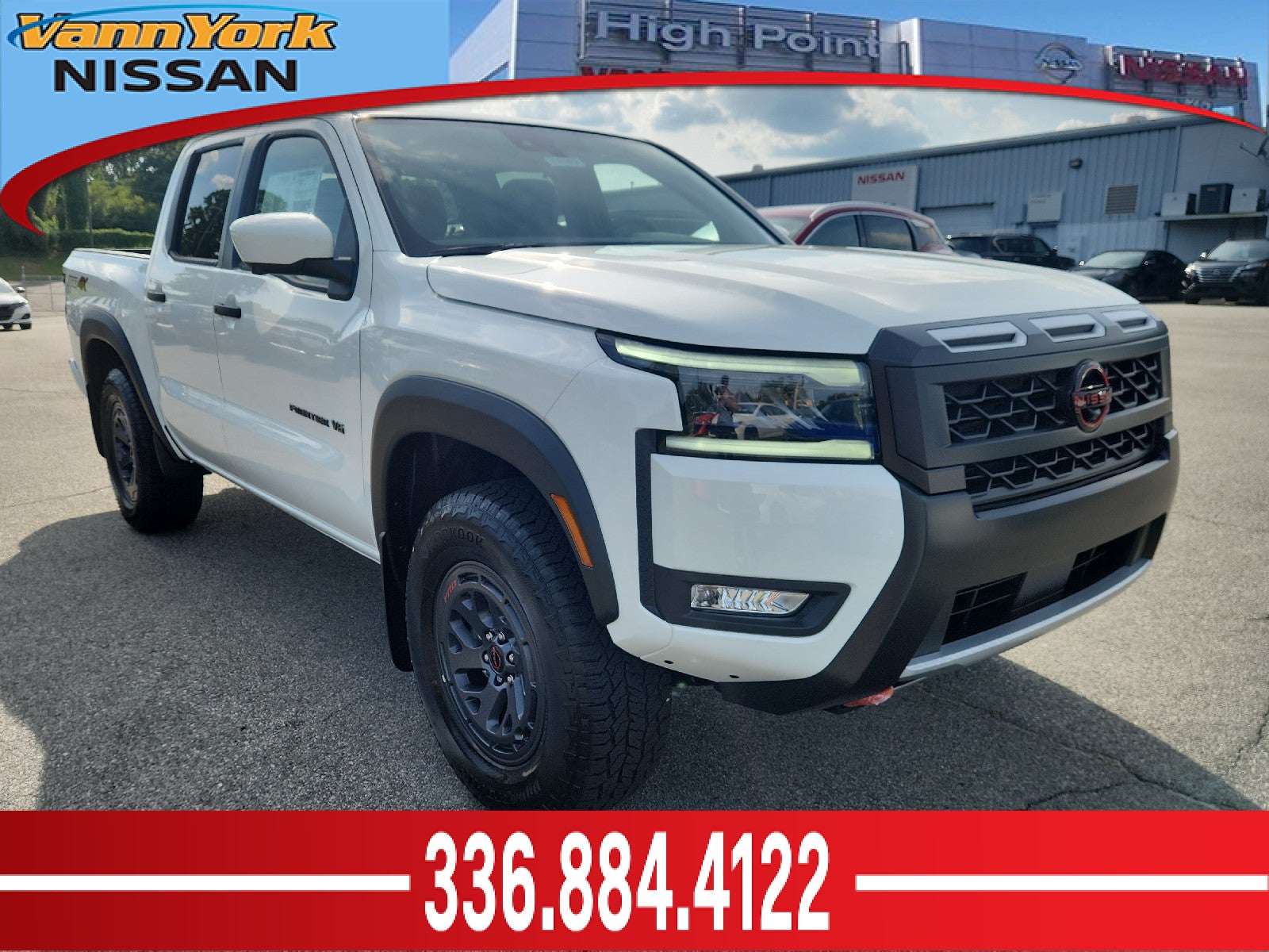 Glacier White 2027 Nissan Frontier Pickup Truck Four-Wheel Drive Automatic