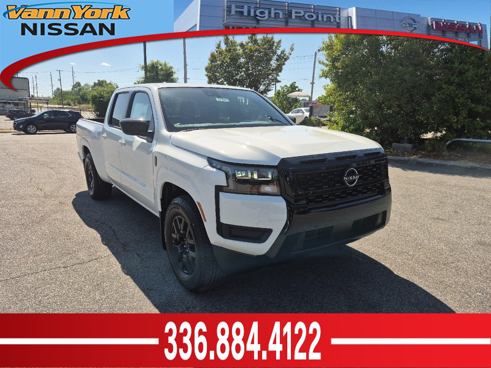 Glacier White 2026 Nissan Frontier Pickup Truck 4X2 Automatic