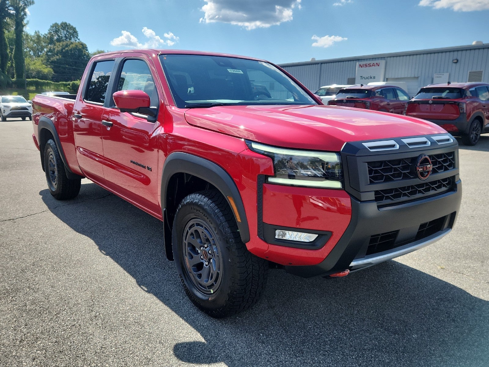 Red Alert 2027 Nissan Frontier Pickup Truck Four-Wheel Drive Automatic