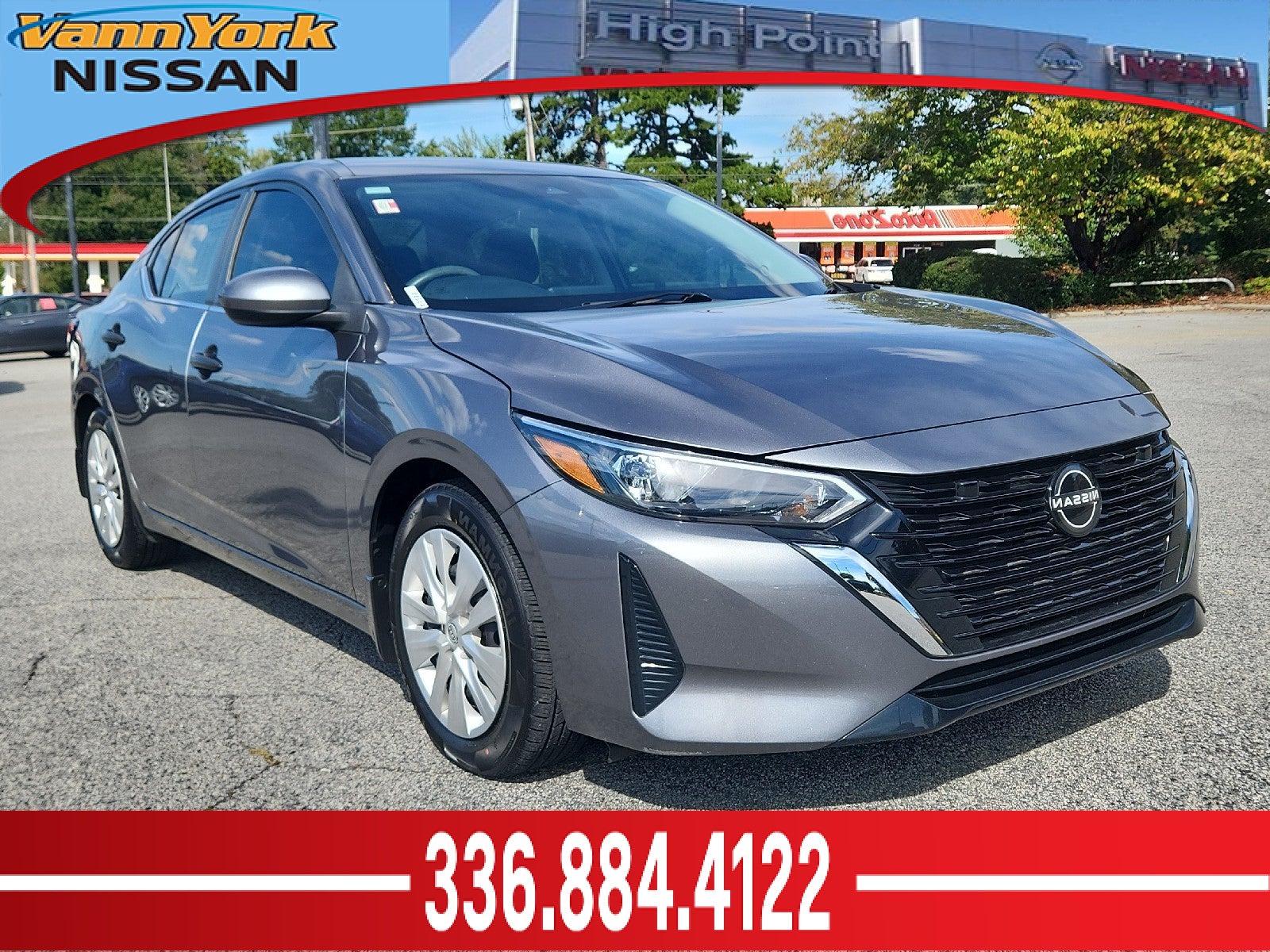 Gray (Gun Metallic) 2024 Nissan Sentra Sedan Front-Wheel Drive Automatic
