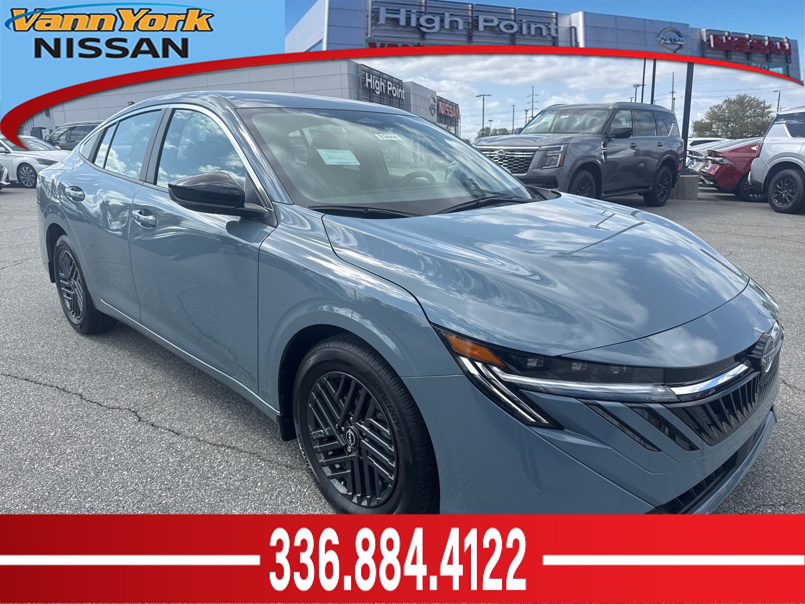 Atlantic Gray Metallic 2026 Nissan Sentra SV FWD Sedan Front-Wheel Drive Automatic