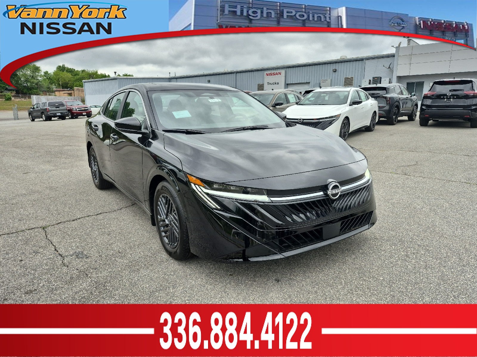 Super Black 2026 Nissan Sentra SV FWD Sedan Front-Wheel Drive Automatic