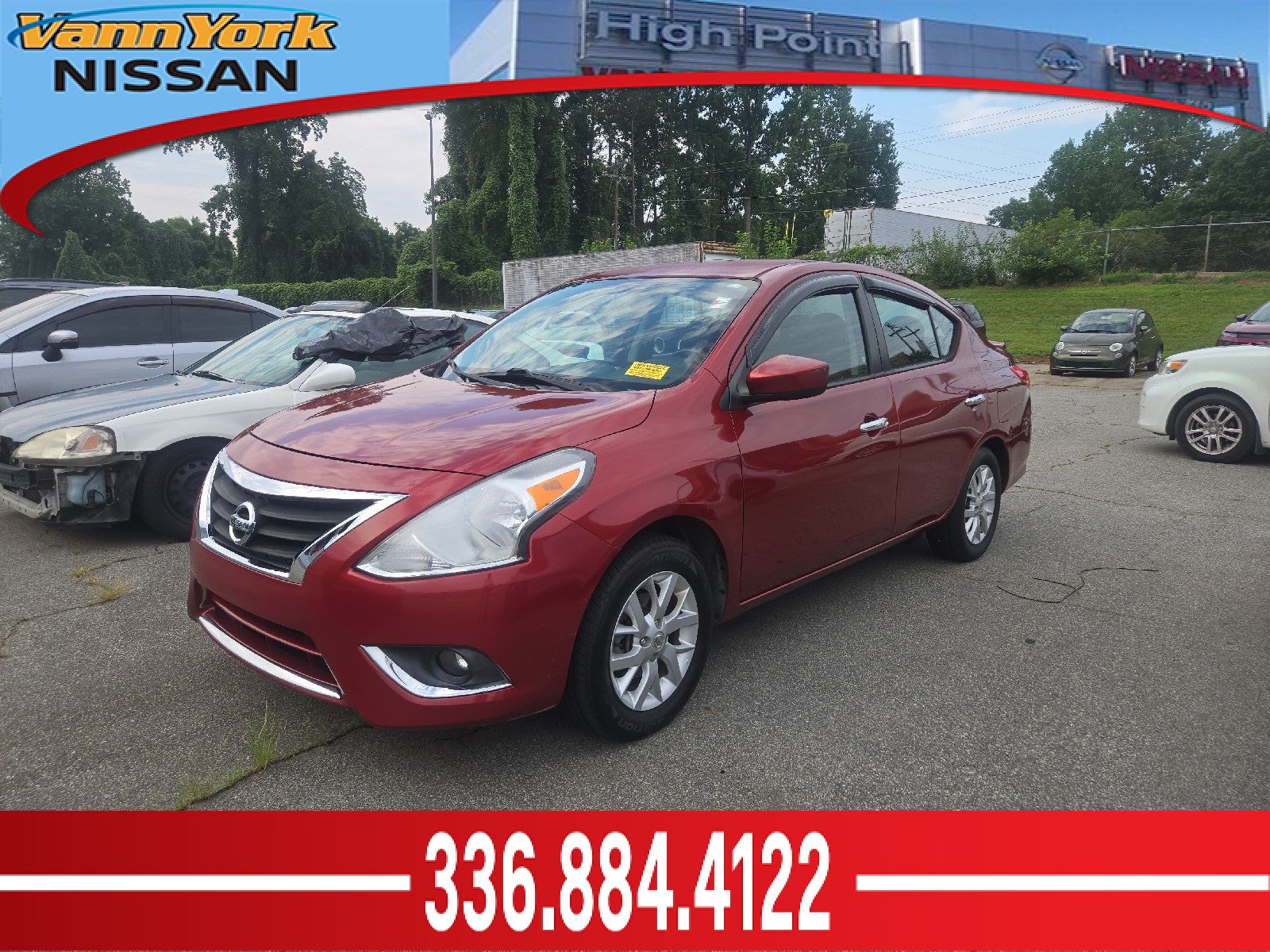 Cayenne Red 2018 Nissan Versa Sedan Front-Wheel Drive Automatic