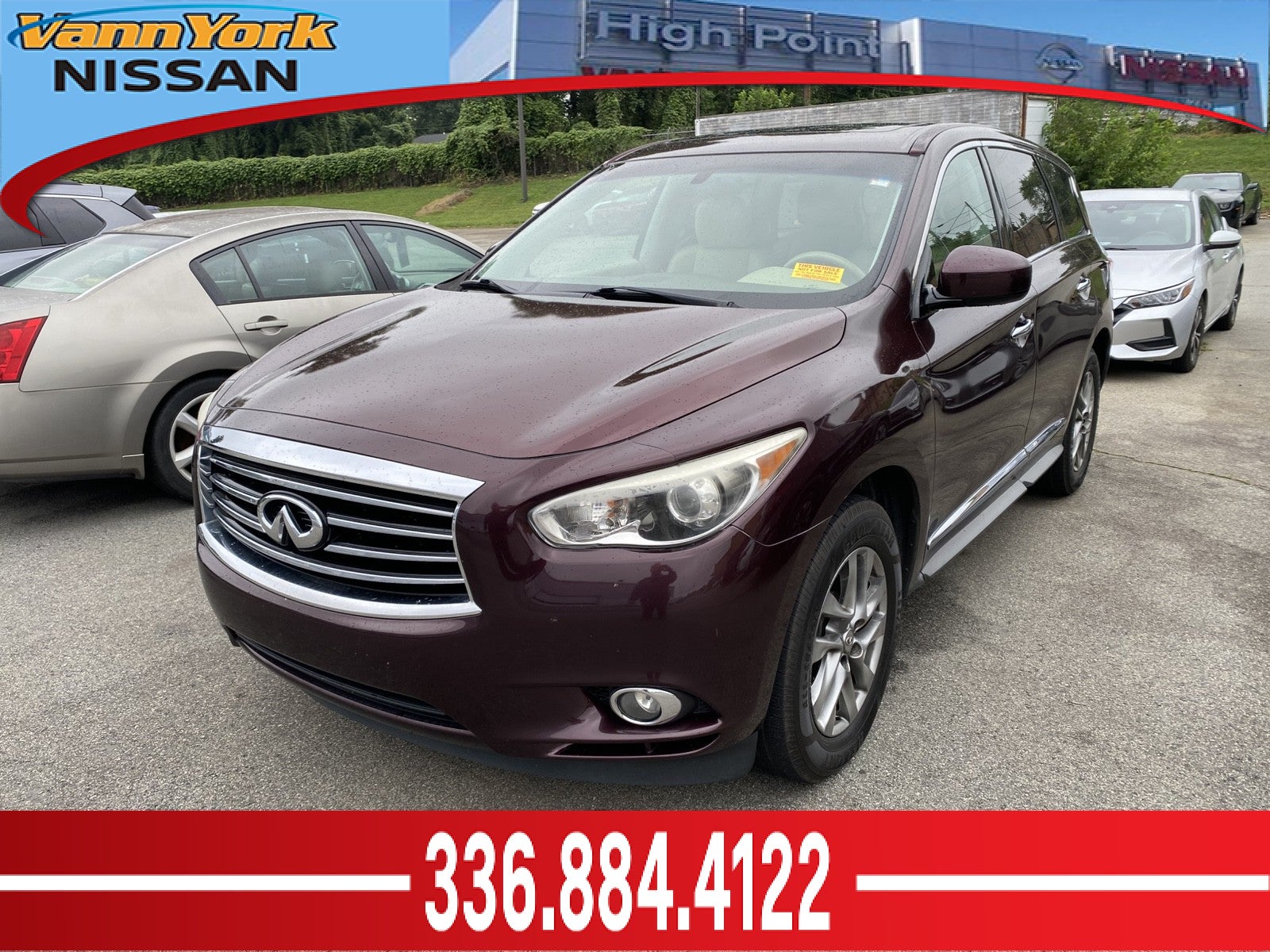 Midnight Garnet 2013 INFINITI JX35 SUV / Crossover Front-Wheel Drive Automatic