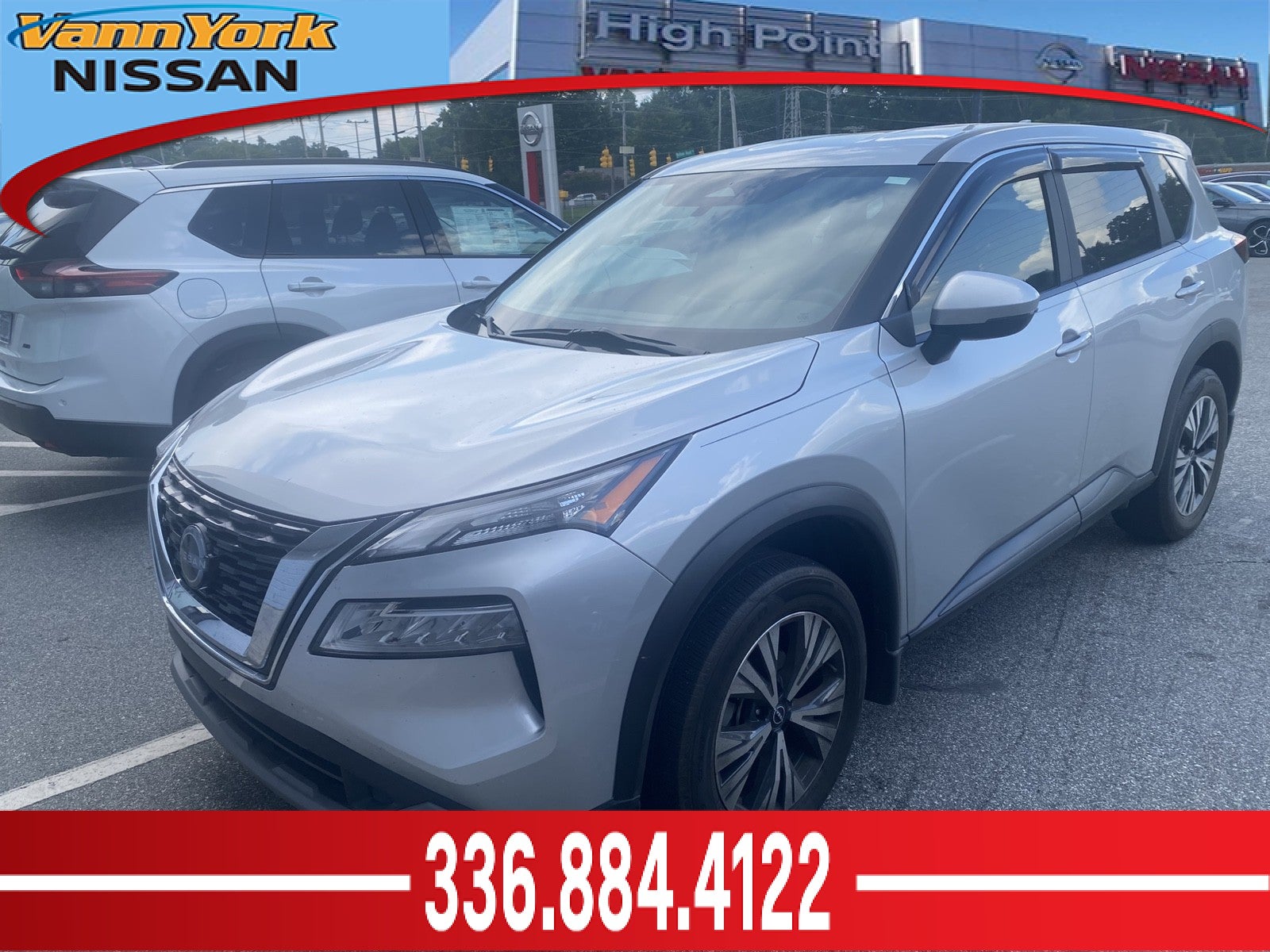 Brilliant Silver Metallic 2023 Nissan Rogue SUV / Crossover Front-Wheel Drive Automatic