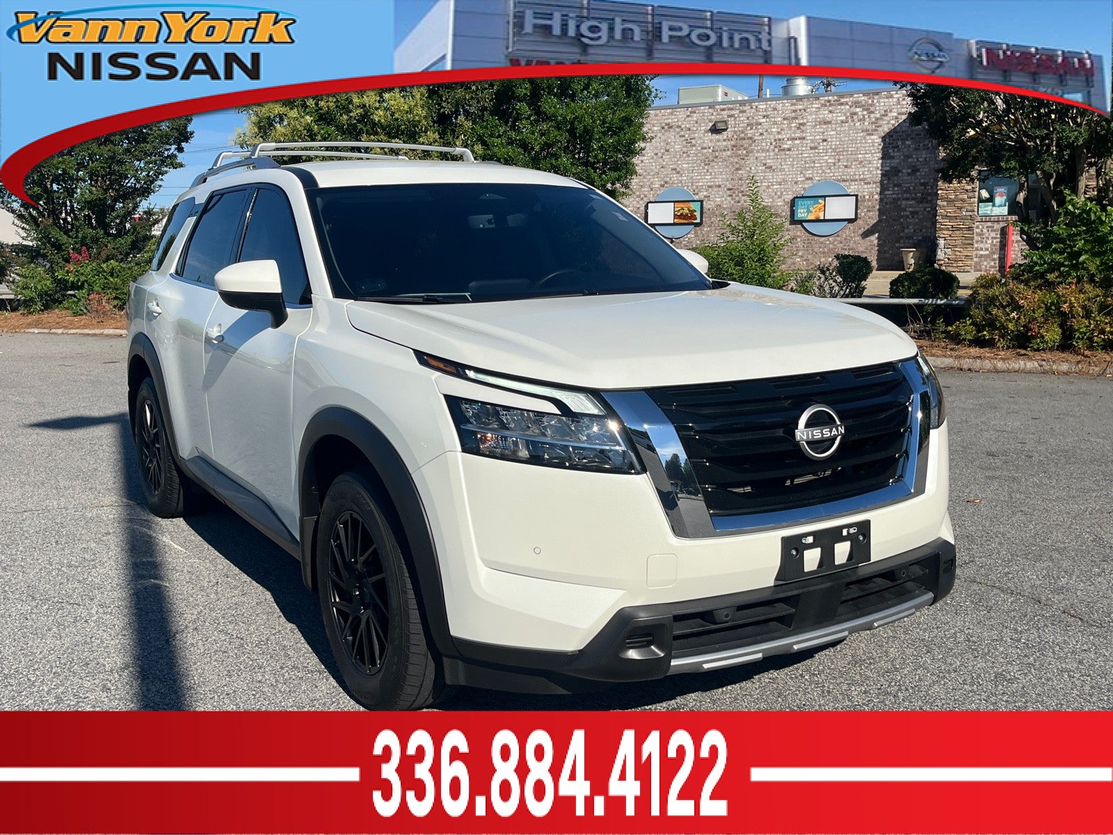 Pearl White Tricoat 2024 Nissan Pathfinder SUV / Crossover All-Wheel Drive Automatic