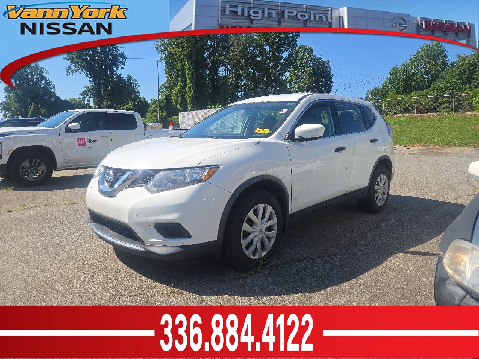 Glacier White 2016 Nissan Rogue SUV / Crossover Front-Wheel Drive Automatic