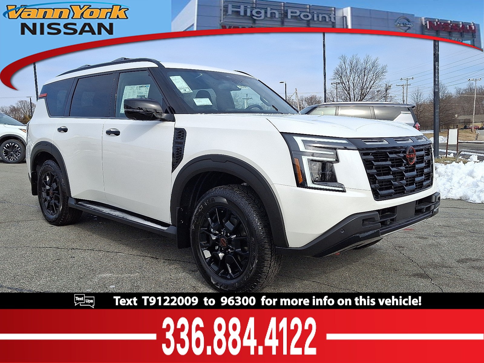 Aspen White Tricoat 2026 Nissan Armada SUV / Crossover Four-Wheel Drive Automatic