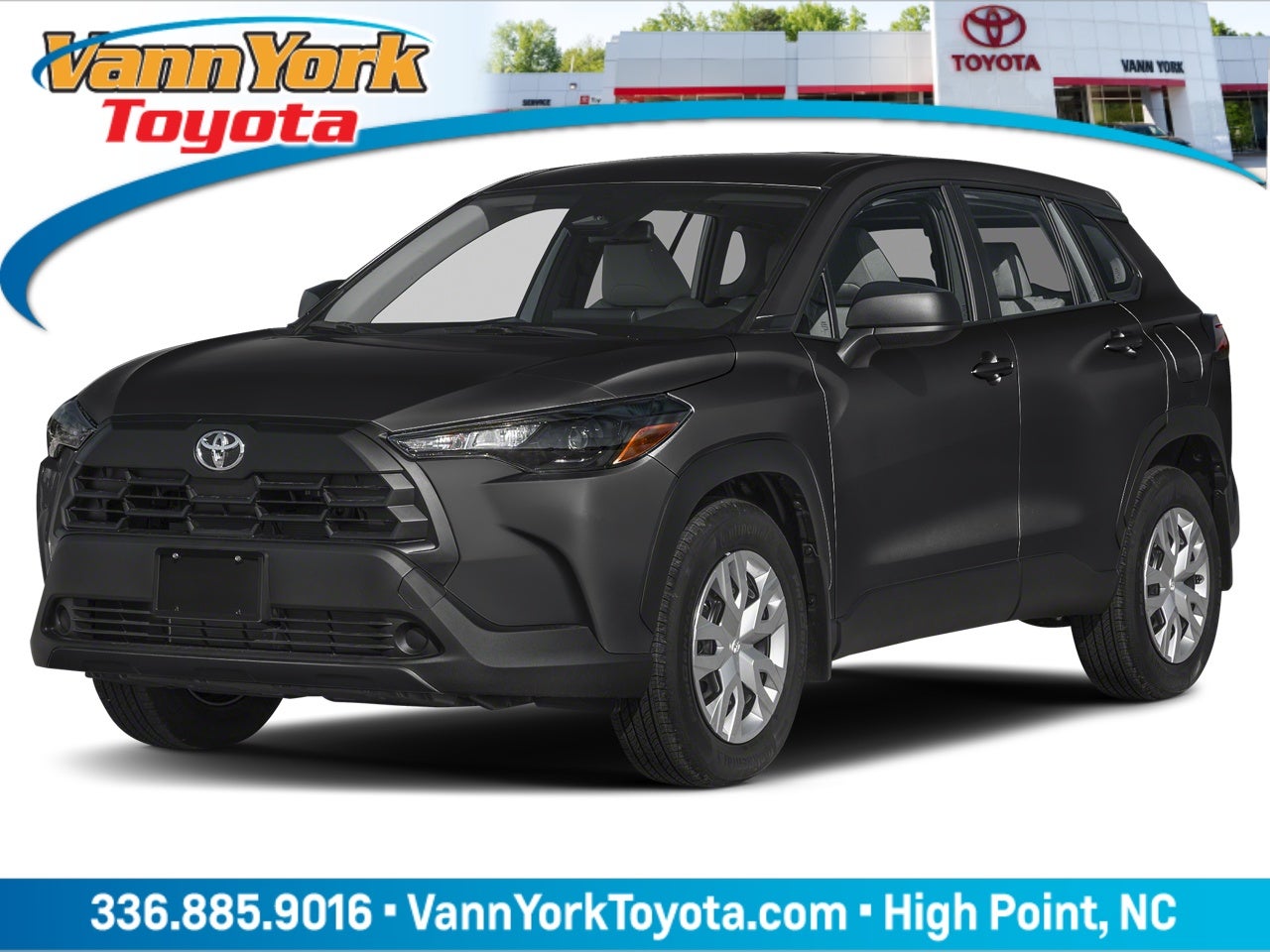 Black (Jet Blk) 2026 Toyota Corolla Cross SUV / Crossover Front-Wheel Drive Continuously Variable Transmission