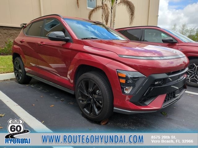 Ultimate Red Metallic 2025 Hyundai Kona N Line AWD SUV / Crossover All-Wheel Drive 8-Speed Automatic